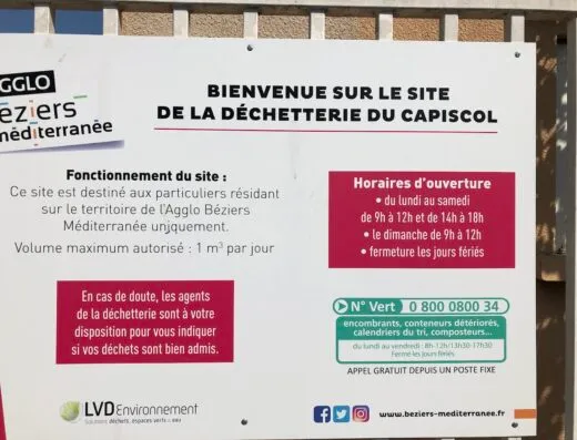 Déchetterie de Béziers – Capiscol